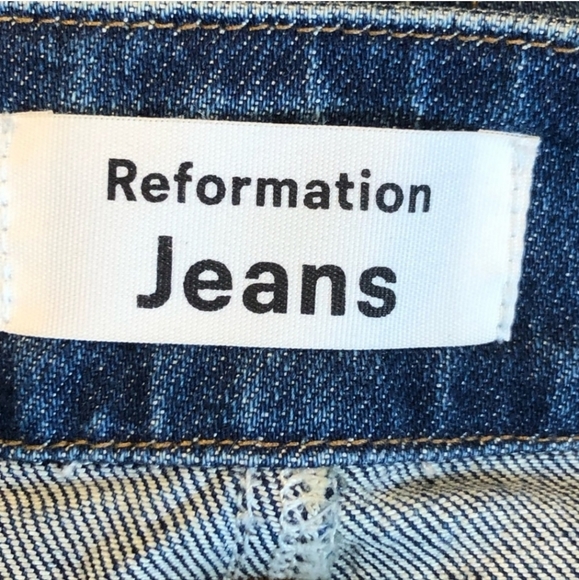 Reformation Kayo High Rise Skinny Belted Paper Bag Waist Jeans - Picture 7 of 14